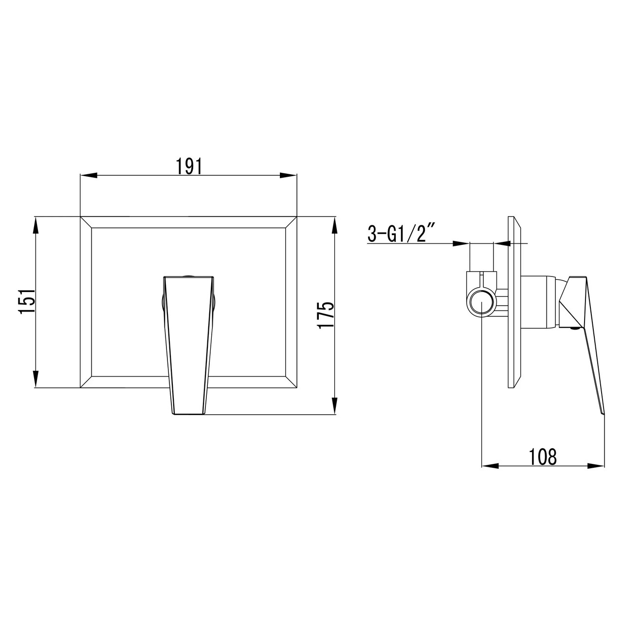 Set dus incastrat Rock, 19.1x17.5x10.8 cm, alama, argintiu