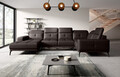 Coltar dreapta 6 locuri ELTAP, RT-66SOF, Neviro, 350x201x77 cm, lemn/poliester, maro inchis