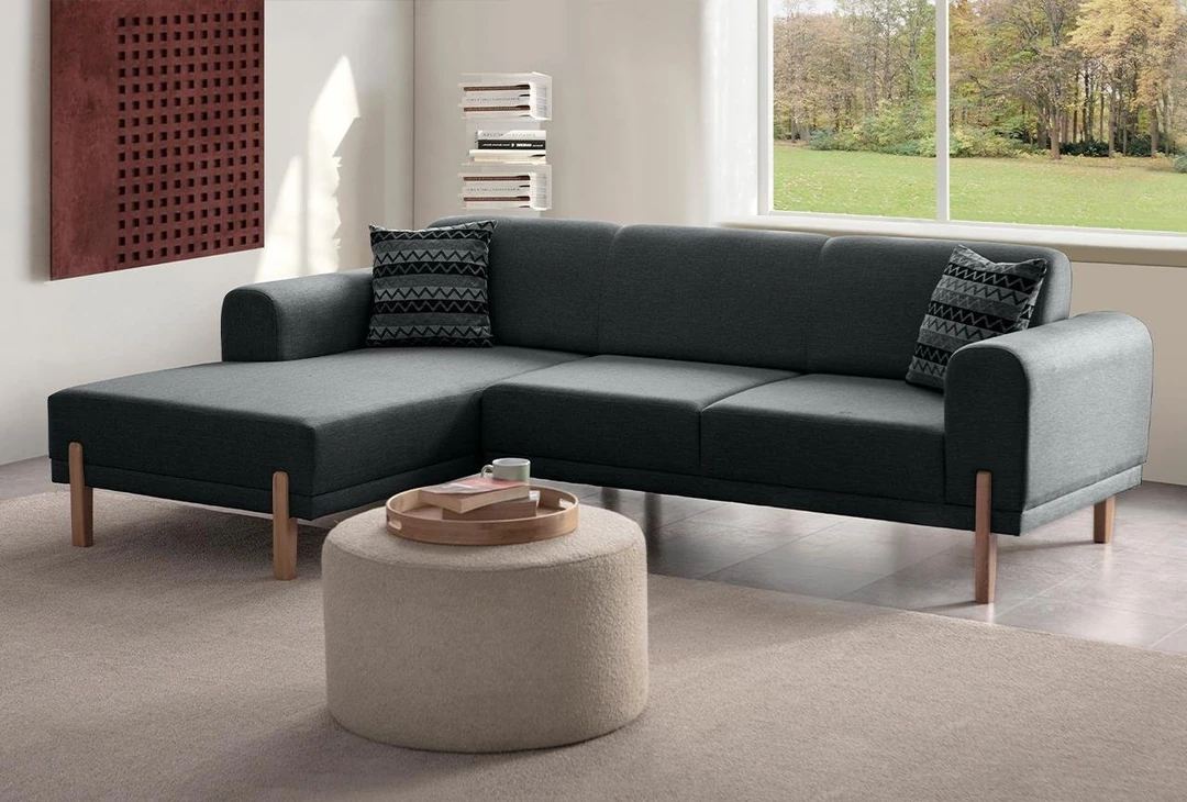 Coltar, Atelier del Sofa, 752EST1378, Frame: 70% HORNBEAM/30% MELAMINE COATED CHIPBOARD, Antracit