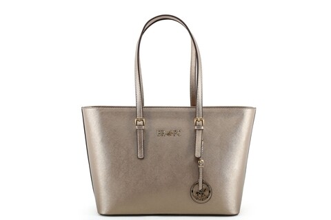 Geanta Beverly Hills Polo Club, 562, piele ecologica, auriu