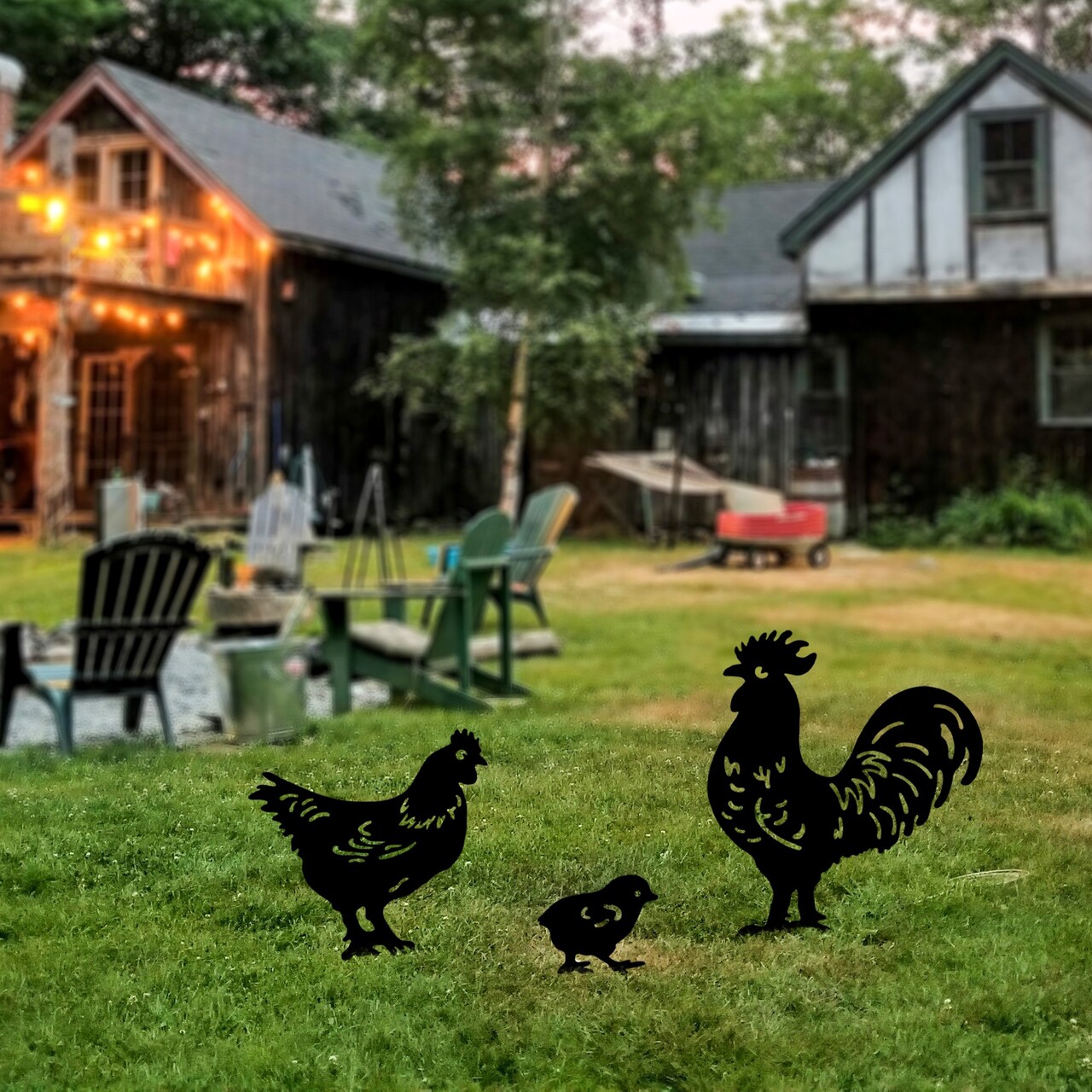 Obiect decorativ de grădină, Fam 04, Negru - imagine 2