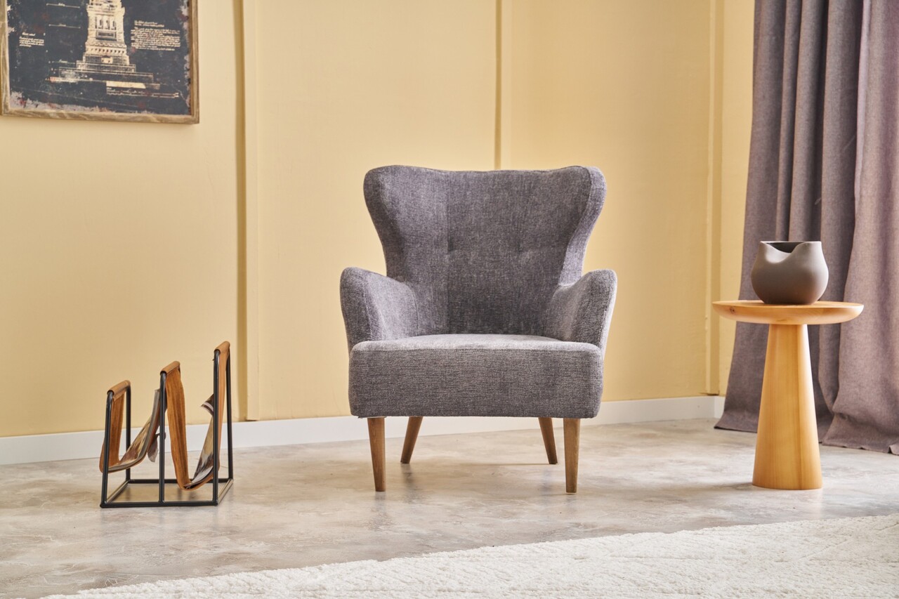 Fotoliu, Atelier del Sofa, 825BLC2371, Lemn de carpen, Gri - view 2