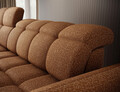 Coltar extensibil stanga 3 locuri ELTAP, Beneth, 301x185x115 cm, lemn/poliester, mustar