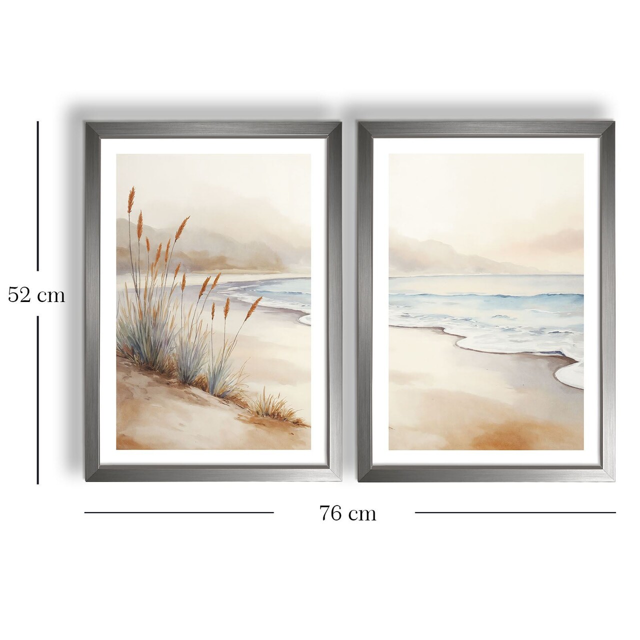 Set 2 tablouri decorative, 2Pantct-006, Cadru: 100% LEMN (Grosime: 1,9 cm), Multicolor - view 5