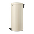 Cos de gunoi cu pedala, Brabantia, NewIcon, 30 L, 38x29.3x67.9 cm, otel, bej
