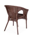 Scaun pentru gradina Alliss, Bizzotto, 58x61x74 cm, ratan/rachita, rosu ruby