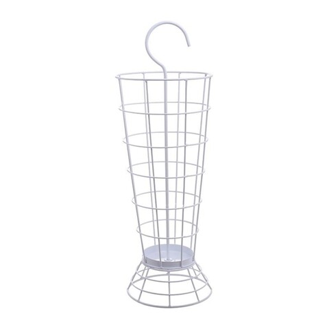 Suport pentru umbrele InArt, 23x23x66 cm, metal, alb