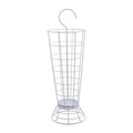 Suport pentru umbrele InArt, 23x23x66 cm, metal, alb