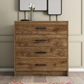 Comoda, Mezza, Grande 3600, 80 x 81.8 x 45 cm, pal melaminat, nuc