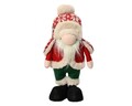 Decoratiune Gnome w hat w snowflake, Decoris, 19x12x40 cm, poliester, multicolor