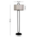 Lampadar, Luin, 534LUN3177, Metal, Gri inchis
