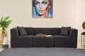 Canapea 3 locuri, Atelier del Sofa, 825BLC4318, Tesatura Chenille, Antracit