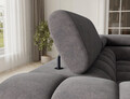 Coltar extensibil dreapta 3 locuri ELTAP, RT-04AU, Fectory, 346x205x93 cm, lemn/poliester, gri inchis