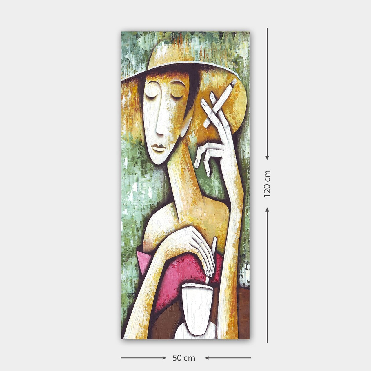 Tablou decorativ, DKY21398524_50120, Cadru: 100% LEMN (grosime: 3 cm), Multicolor - view 3
