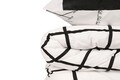 Lenjerie de pat dubla King, 3 piese, 220x240 cm, 50x80 cm, 100% bumbac ranforce, Beverly Hills Polo Club, BHPC 028, negru