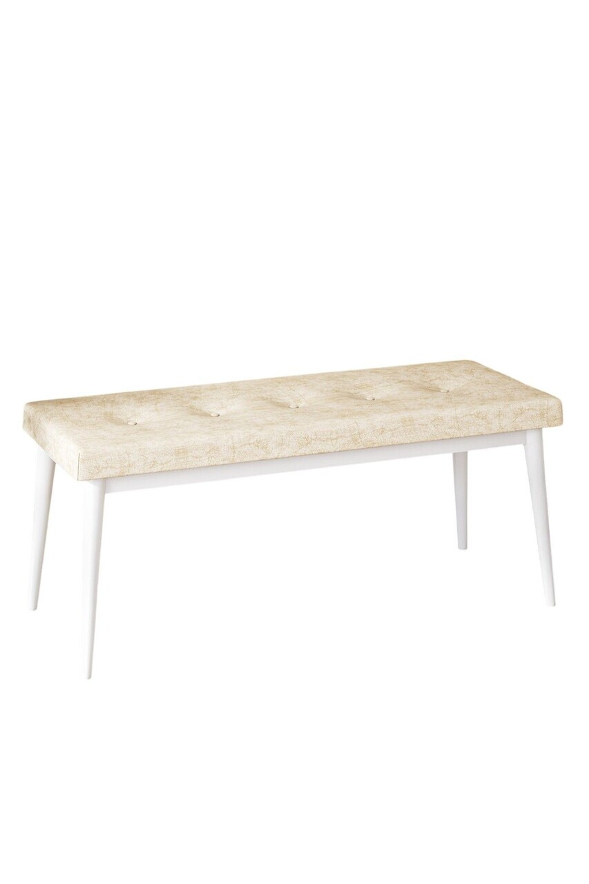 Banca, Hanah Home, Pera Bench, Crem/Alb — imaginea 2