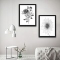Set 2 tablouri decorative, Rose Rose Set, PAL, Hartie, Multicolor