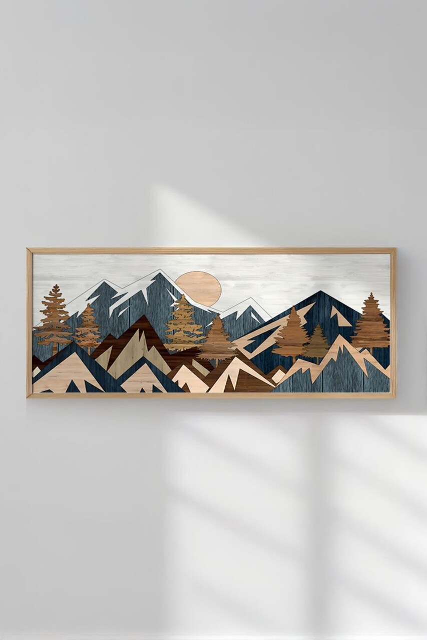 Tablou decorativ, Artsmdfyty8-50120, Vopsea: 100% MDF (grosime: 2,7 mm), Multicolor - view 4
