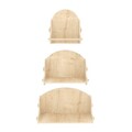 Raft de perete, Zena Home, Silya, 24.8x25x15 cm, PAL, Stejar