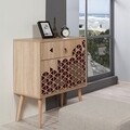 Comoda cu 3 sertare Trio 122, Vella, 80x40x90 cm, multicolor