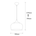 Lustra, Saglam - 3761, Opviq, 28 x 125 cm, 1 x E27, 40W, cupru/auriu