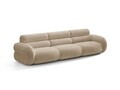 Canapea 4 locuri, Neo, Micadoni Home, 305x100x83 cm, tesatura Chenille, bej inchis