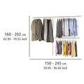 Organizator extensibil pentru haine, 3 piese, Wenko, 150 - 245 cm x 160 - 202 cm, inox/plastic