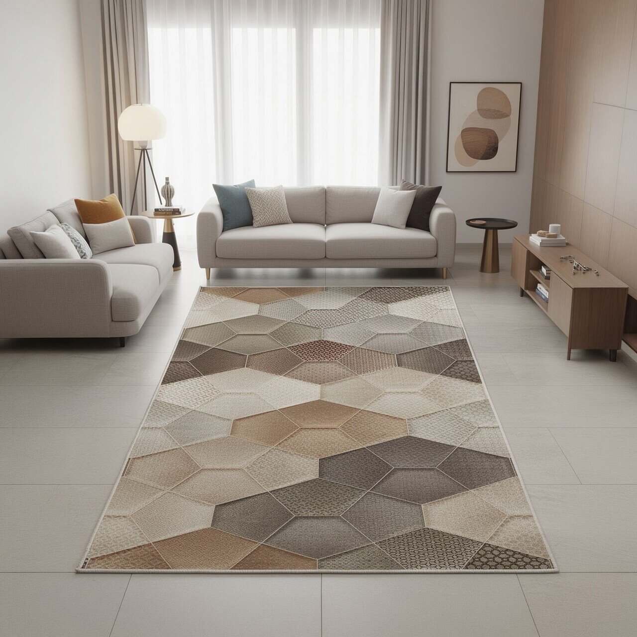 Covor Hmnt852 180x280 cm Poliester Multicolor