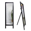 Oglinda Cheval, Leona, Cheval 145, 45x145 cm, Lemn, Negru