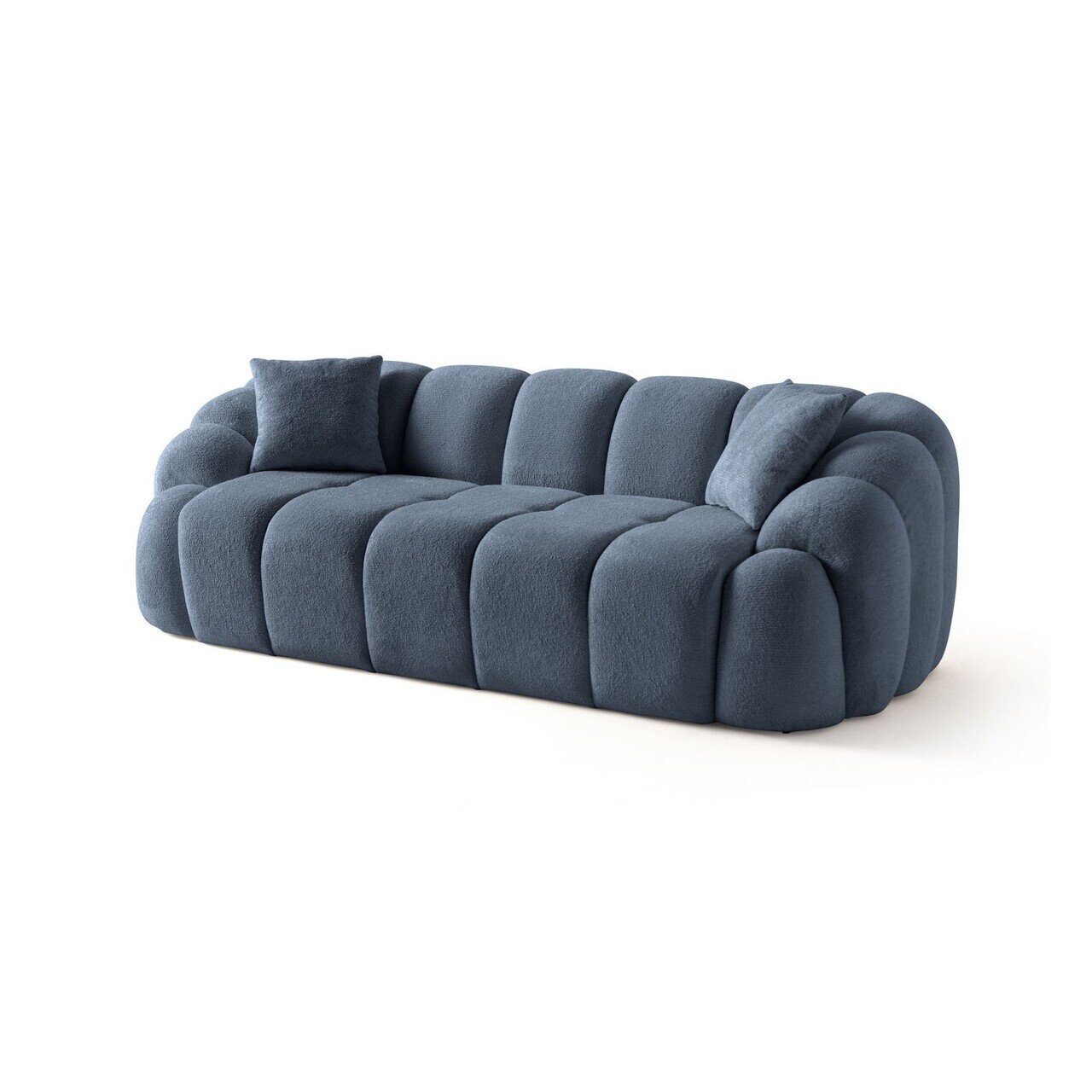 Canapea 3 locuri, Atelier del Sofa, 752EST1133, Lemn de carpen/PAL melaminat, Albastru navy - view 6