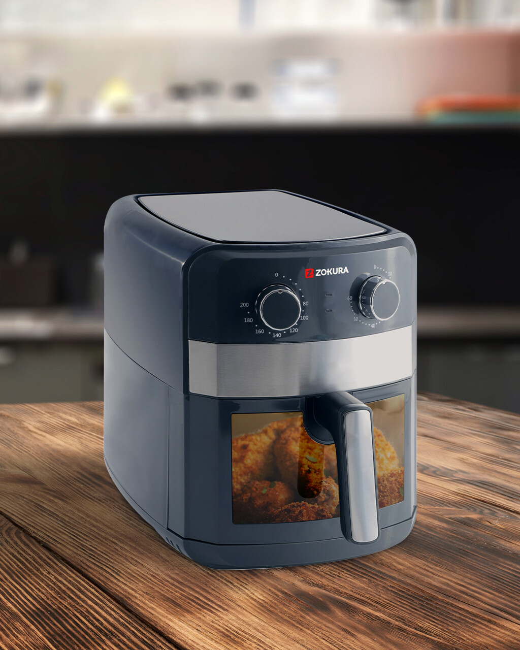 Friteuza cu aer cald, 6,3L, 1350W - Zokura - view 5