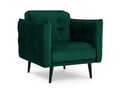Fotoliu, Canna, Mazzini Sofas, 90x100x88 cm, catifea, verde bottle