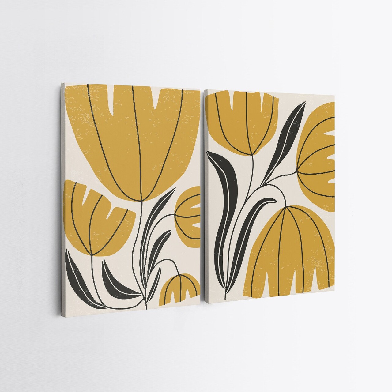 Set 2 tablouri decorative, 2KNV4317, Lemn, Multicolor - view 2