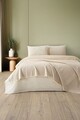 Cuvertura matlasata dubla, Lapis - Beige, DC Home, Bumbac 