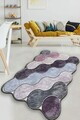 Covor, Circle, 100x150 cm, Mov / Liliac / Antracit