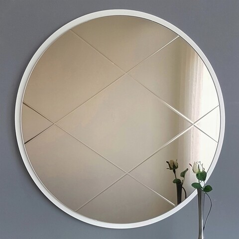 Oglinda decorativa A702, Neostill, 60 cm, argintiu
