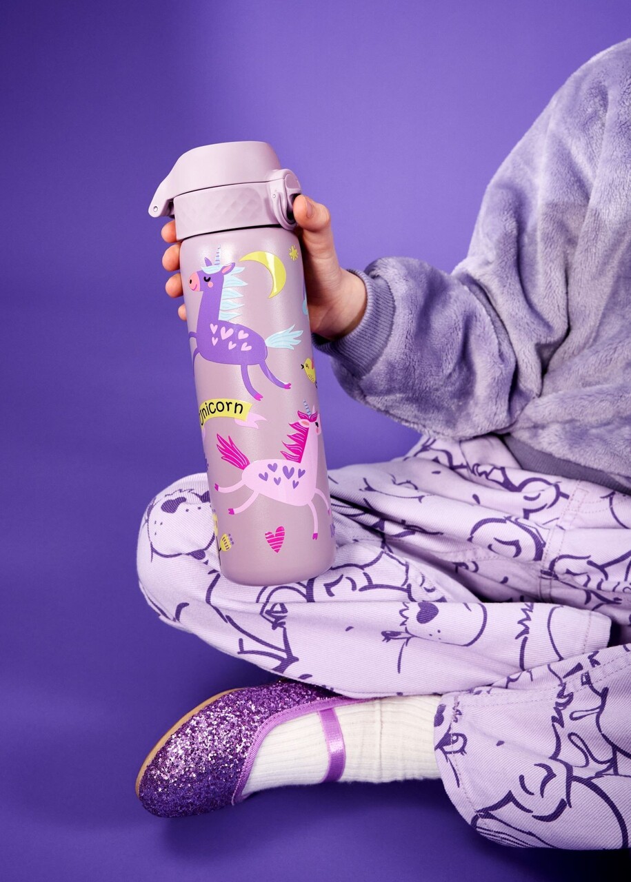 Sticla apa pentru copii Slim, inox, 600ml, Unicorns - Ion8 - view 7