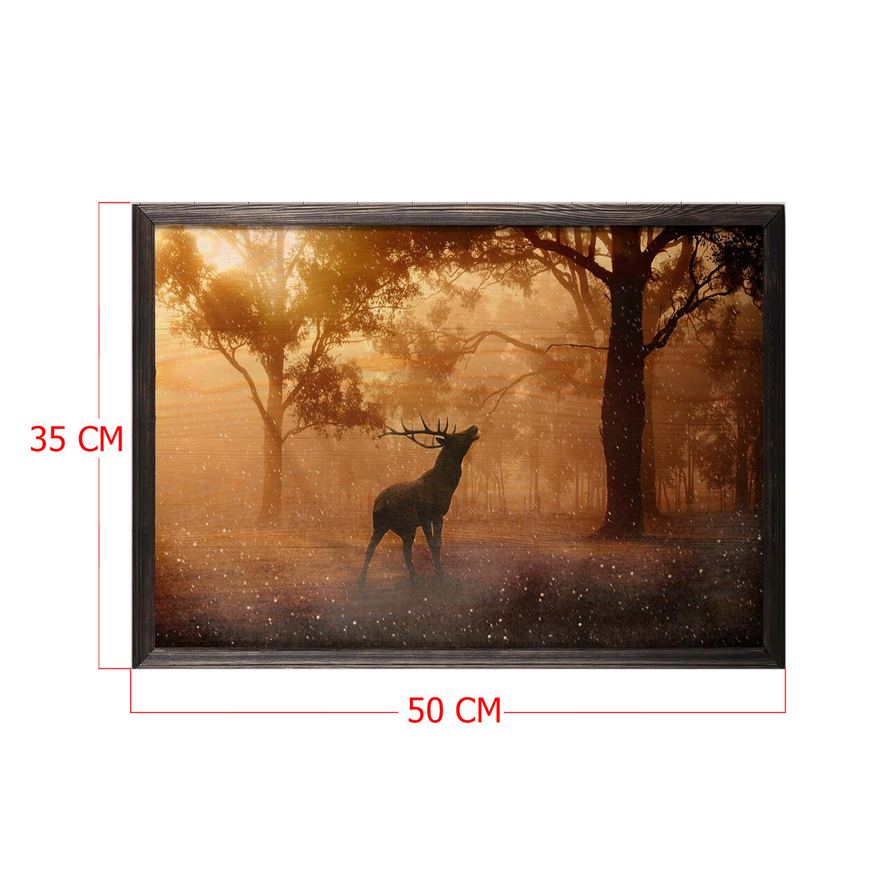 Tablou decorativ, Dream Forest, Lemn, Lemn, Multicolor