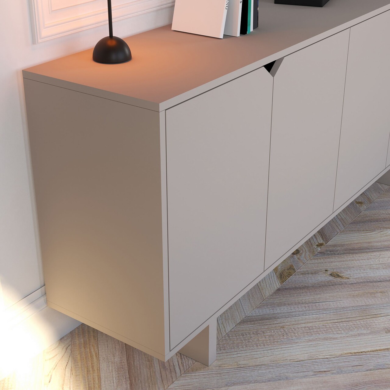 Consola, Hanah Home, Oz, 180x80.6x40 cm, Bej - view 4