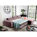 Coltar extensibil dreapta 3 locuri ELTAP, RT-24LO, Grayson, 278x205x92 cm, lemn/poliester, roz