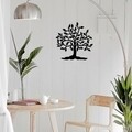 Decoratiune de perete, Tree 14, Tanelorn, 60x60 cm, metal