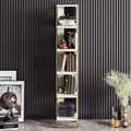 Biblioteca Polka, Zena Home, 32.2x31.3x178.5 cm, auriu/alb