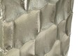 Set 3 ghivece / vase decorative Argy, Mauro Ferretti, 38.1x38.1x90.8 cm, fier, argintiu