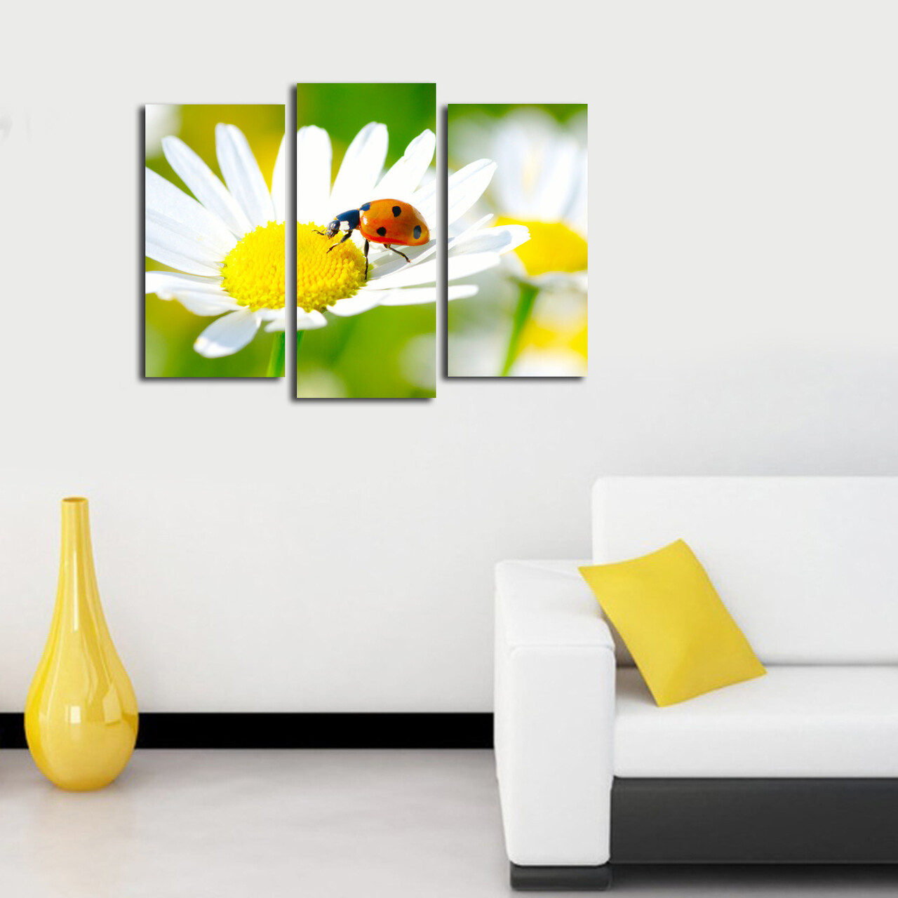 Set 3 tablouri decorative, 3PATK-77, 20 x 39 cm, 2 piese, Multicolor - view 3