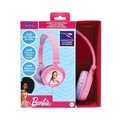 Casti pliabile cu fir pentru copii Barbie, LEXIBOOK, 21x17x4 cm, plastic/textil, roz/albastru