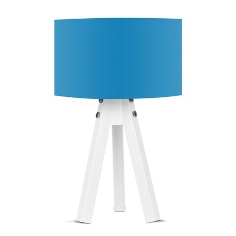 Lampa Casa Parasio, 25x25x45 cm, 1 x E27, 60 W, albastru/alb Casa Parasio imagine 2022 by aka-home.ro