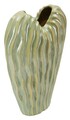 Vaza decorativa Venice, Mauro Ferretti, 22x10x39 cm, ceramica, verde