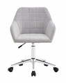 Scaun de birou Leo, Heinner, 44x44x80 cm,  gri