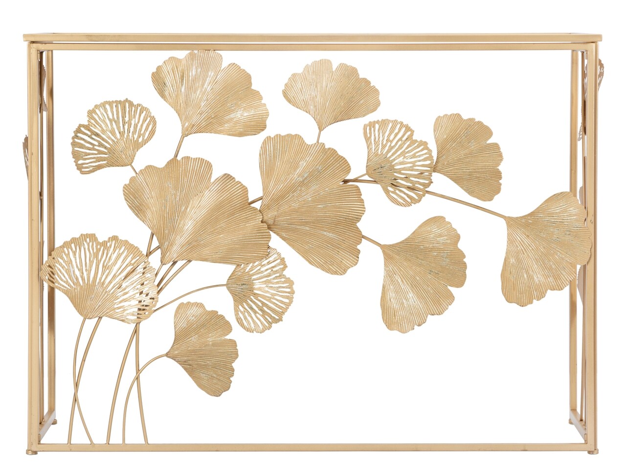 Consola Leaf, Mauro Ferretti, 108x36.5x80 cm, fier, auriu - 1 | YEO