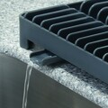 Scurgator de vase cu suport pentru tacamuri Clarity, iDesign, 32x14.5x11 cm